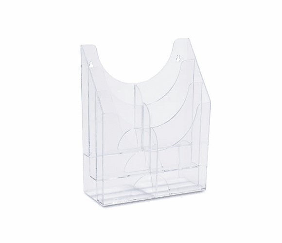 RUB66040ROS Optimizers Multipurpose Six-Pocket Organizer, 9-1/2w x 4d x 12h, Clear By RUBBERMAID