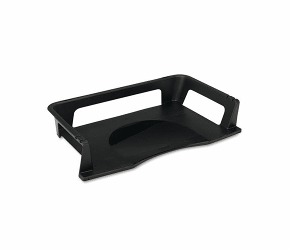 RUB86027 Regeneration Letter Tray, Plastic, Black By RUBBERMAID