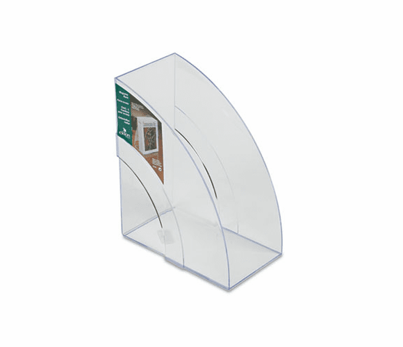 RUB96502ROS Optimizers Deluxe Plastic Magazine Rack, 5 1/4 x 9 x 11 1/8, Clear By RUBBERMAID