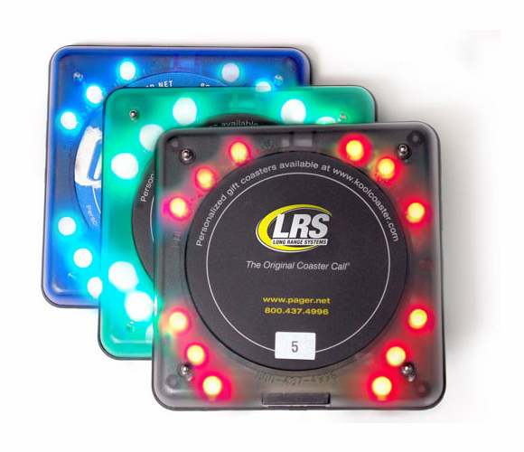 RX-CB4NP Coaster Pager - Coaster Call - Cool Blue By LRS