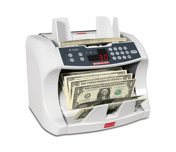 S-1225 Bank Grade Currency Counter (UV/MG CF) By Semacon