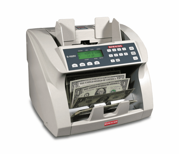 S-1625V Premium Bank Grade Currency Value Counter (UV/MG CF) By Semacon