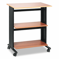 SAF1881MO Mobile Machine Cart, 3-Shelf, 29-1/2w x 20d x 35h, Black By SAFCO PRODUCTS