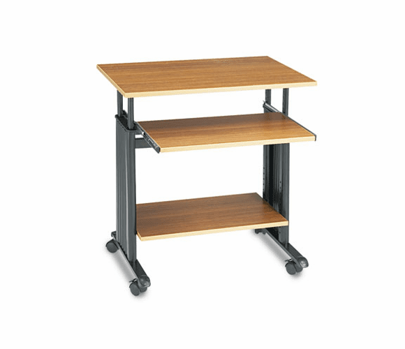 SAF1925MO 28" Wide Adjustable Height Workstation, 22d x 34h, Oak By SAFCO PRODUCTS