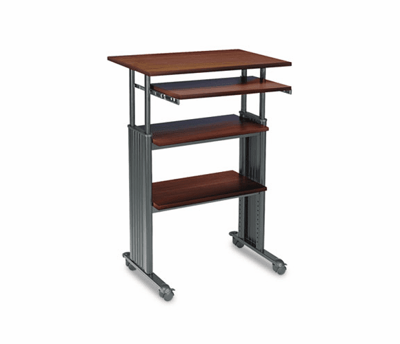 SAF1929CY Adjustable Height Stand-Up Workstation, 29w x 22d x 49h, Cherry By SAFCO PRODUCTS