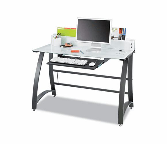 SAF1938TG Xpressions Computer Workstation, 47w x 20-1/2d x 30-3/4h, Black By SAFCO PRODUCTS