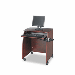 SAF1953MH Picco Duo Workstation, 28-1/4w x 22-1/4d x 30-1/4h, Mahogany Laminate Top By SAFCO PRODUCTS