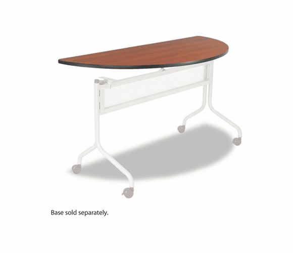 SAF2068CY Impromptu Mobile Training Table Top, Half Round, 48w x 24d, Cherry By SAFCO PRODUCTS
