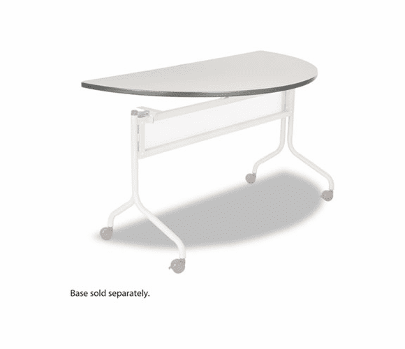 SAF2068GR Impromptu Mobile Training Table Top, Half Round, 48w x 24d, Gray By SAFCO PRODUCTS