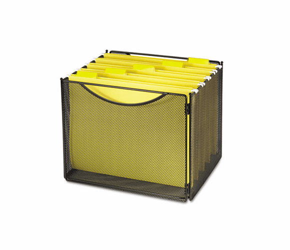 SAF2170BL Desktop File Storage Box, Steel Mesh, 12-1/2w x 11d x 10h By SAFCO PRODUCTS