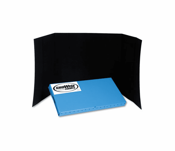 SAF2325BL Portable Foldout Tabletop Display, Fabric/Hollow-Core Plastic, 72x34, Black By SAFCO PRODUCTS