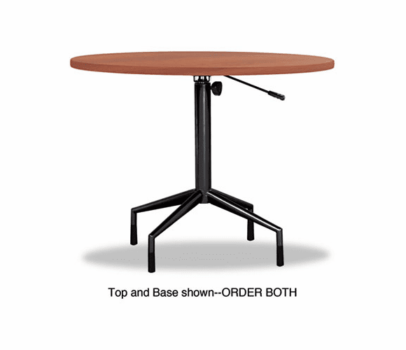 SAF2655BL RSVP Series Pneumatic Table Base, 28" dia. x 27-3/4 to 36-3/4h, Black By SAFCO PRODUCTS