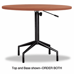 SAF2655BL RSVP Series Pneumatic Table Base, 28" dia. x 27-3/4 to 36-3/4h, Black By SAFCO PRODUCTS