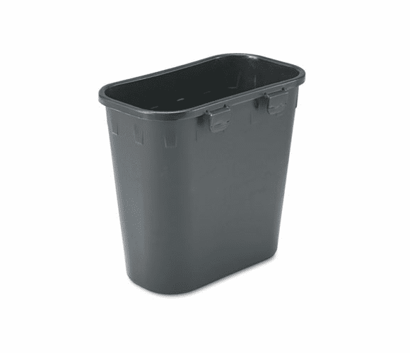 SAF2944BL Paper Pitch Recycling Bin, Rectangular, Polyethylene, 1 3/4 gal, Black By SAFCO PRODUCTS