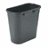SAF2944BL Paper Pitch Recycling Bin, Rectangular, Polyethylene, 1 3/4 gal, Black By SAFCO PRODUCTS