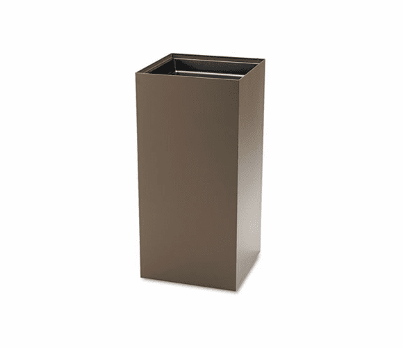 SAF2982BR Public Recycling Container, Square, Steel, 31 gal, Brown By SAFCO PRODUCTS