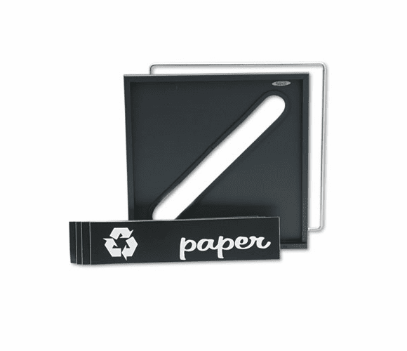 SAF2987BL Public Square Recycling Containers Lids, 15 1/4 x 2, Black By SAFCO PRODUCTS