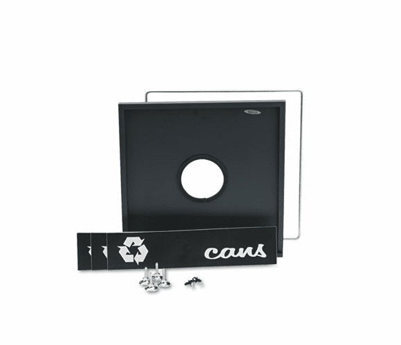 SAF2988BL Public Square Recycling Containers Lids, 15 1/4 x 15 1/4 x 2, Black By SAFCO PRODUCTS