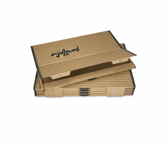 SAF3009TS Fiberboard Portfolio w/Metal Turnbuckles, 1-1/8" Cap, 42-1/4 x 30-1/4, Sand/BLK By SAFCO PRODUCTS