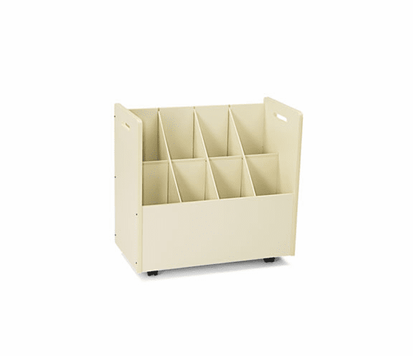 SAF3045 Laminate Mobile Roll File, 8 Compartments, 30-1/8w x 15-3/4d x 29-1/4h, Putty By SAFCO PRODUCTS