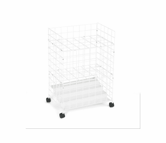 SAF3088 Wire Roll Files, 24 Compartments, 21w x 14d x 31-3/4h, White By SAFCO PRODUCTS