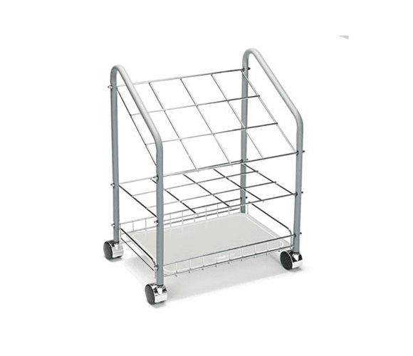 SAF3090 Wire Roll/File, 12 Compartments, 18-1/3w x 14-1/4d x 23-3/8h, Gray By SAFCO PRODUCTS