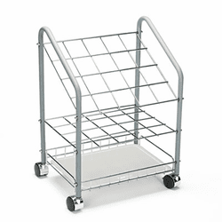 SAF3091 Wire Roll/File, 20 Compartments, 18-1/3w x 14-1/4d x 23-3/8h, Gray By SAFCO PRODUCTS