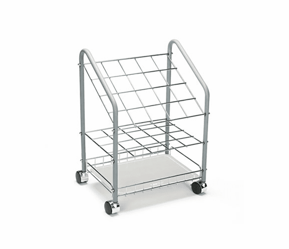 SAF3091 Wire Roll/File, 20 Compartments, 18-1/3w x 14-1/4d x 23-3/8h, Gray By SAFCO PRODUCTS