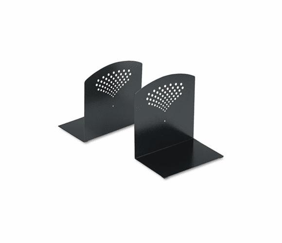 SAF3115BL Bookends, Nonskid, 10 x 6 1/2 x 10 1/2, Heavy Gauge Steel, Black By SAFCO PRODUCTS