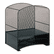 SAF3260BL Steel Mesh Desktop Hanging File, Three Sections, 13 1/2 x 10 5/8 x 15 1/4, Black By SAFCO PRODUCTS