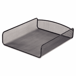 SAF3272BL Desk Tray, Single Tier, Steel Mesh, Letter, Black By SAFCO PRODUCTS