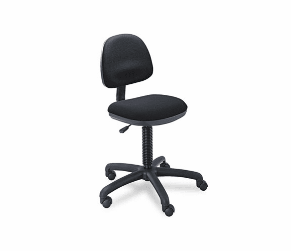 SAF3380BL Precision Desk-Height Swivel Chair, Black Fabric By SAFCO PRODUCTS
