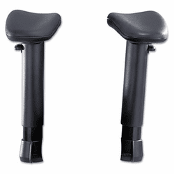 SAF3398BL Optional T-Pad Arms For Intensive Use Mesh Task Chair, 2 Arms, Black By SAFCO PRODUCTS
