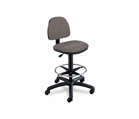 SAF3401DG Precision Extended Height Swivel Stool w/Adjustable Footring, Dark Gray By SAFCO PRODUCTS