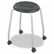 SAF3435BL Stack-N-Roll Stool, Black/Silver, 2 per Carton By SAFCO PRODUCTS