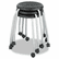 SAF3435BL Stack-N-Roll Stool, Black/Silver, 2 per Carton By SAFCO PRODUCTS