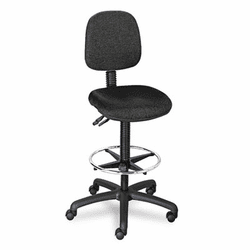 SAF3440BL Highland Multi-Task Swivel Stool, 23-33" Seat Height, Black By SAFCO PRODUCTS