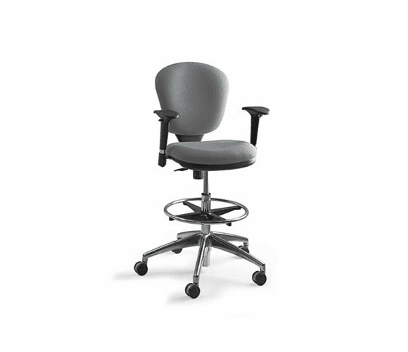 SAF3442GR Metro Extended Height Swivel/Tilt Chair, 22-33" Seat Height, Gray/Fabric By SAFCO PRODUCTS