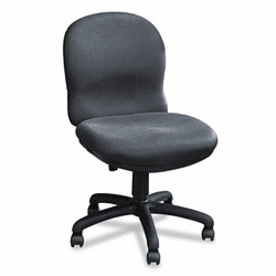 SAF3461CH Ambition Pushbutton Mid-Back Swivel/Tilt Chair, Charcoal By SAFCO PRODUCTS