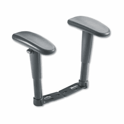 SAF3462 Height/Width-Adjustable T-Pad Arms for Ambition Series Swivel/Tilt Chairs, Black By SAFCO PRODUCTS