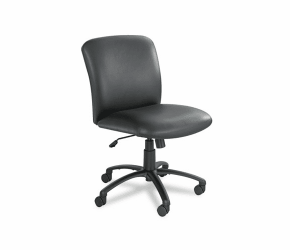 SAF3491BV Uber Series Big/Tall Swivel/Tilt Mid-Back Chair, Vinyl, Black By SAFCO PRODUCTS