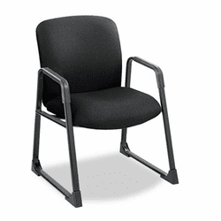SAF3492BL Guest Chair, Big & Tall, Black By SAFCO PRODUCTS