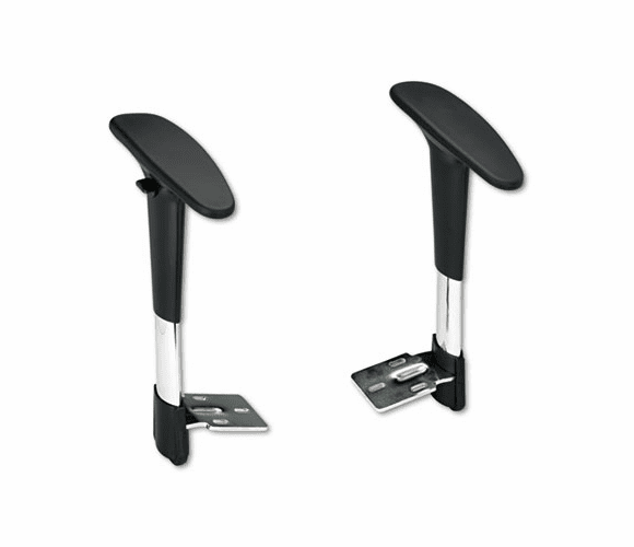 SAF3495BL Adjustable T-Pad Arms for Metro Series Extended-Height Chairs, Black/Chrome By SAFCO PRODUCTS
