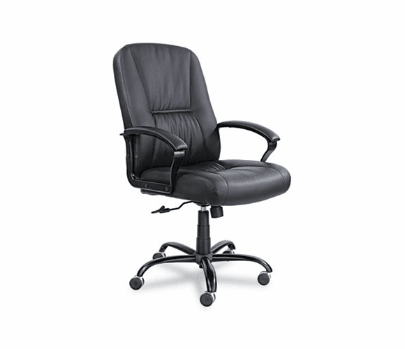 SAF3500BL Serenity Big & Tall High-Back Chair, Black Leather By SAFCO PRODUCTS