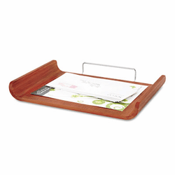 SAF3640CY Desk Tray, Single Tier, Bamboo, Letter, Cherry By SAFCO PRODUCTS