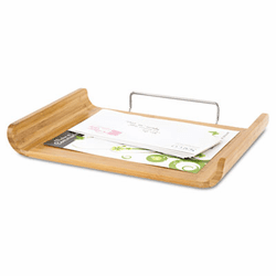 SAF3640NA Desk Tray, Single Tier, Bamboo, Letter, Natural By SAFCO PRODUCTS