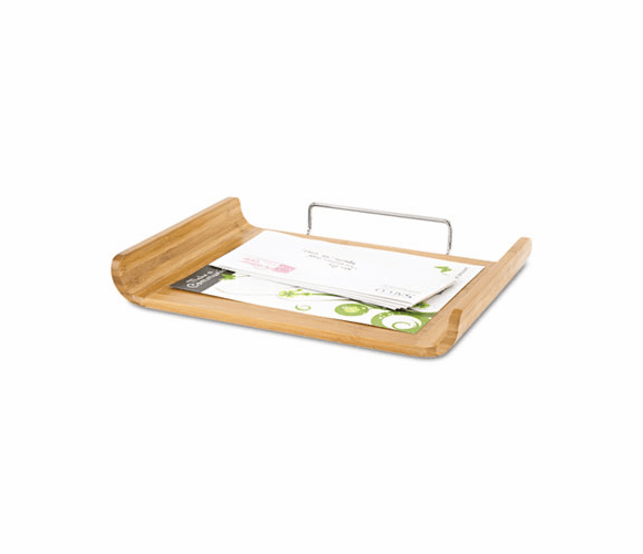 SAF3640NA Desk Tray, Single Tier, Bamboo, Letter, Natural By SAFCO PRODUCTS