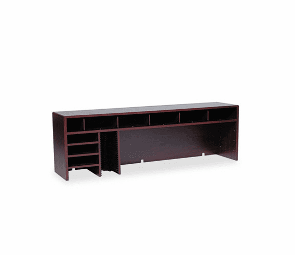 SAF3661MH High-Clearance Desktop Organizer, 12 Sections, 57 1/2 x 12 x 18, Mahogany By SAFCO PRODUCTS