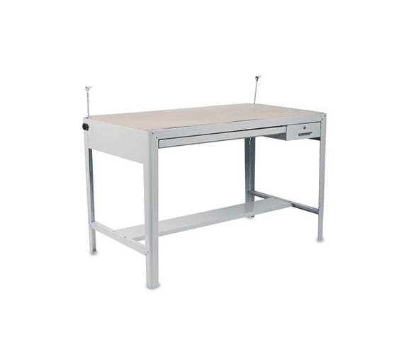 SAF3962GR Precision Four-Post Drafting Table Base, 56-1/2w x 30-1/2d x 35-1/2h, Gray By SAFCO PRODUCTS