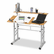 SAF3965MO Adjustable Split Level Workstation, 47-1/4w x 29-1/2d x 37-1/4h, Medium Oak By SAFCO PRODUCTS